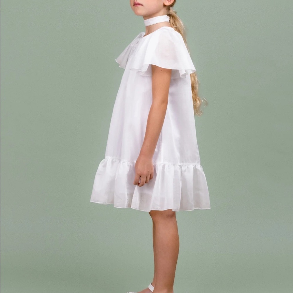Paade Mode White Cheer Chiffon Dress